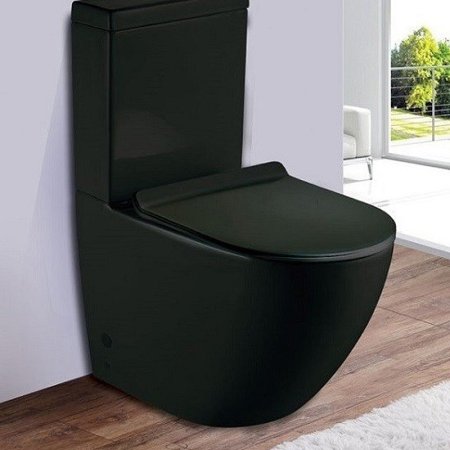 Унитаз компакт CeramaLux 2166-1MB с бачком и сиденьем Микролифт 