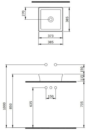 Раковина-чаша Berges Ego SL 38 181010 Белая глянцевая 