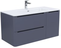 Тумба с умывальником, подвесная, 100 см, темно-серый, Edifice, IDDIS подходит умыв. 0101000i28 (EDI10D0i95K)