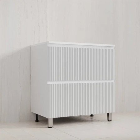 Тумба Style Line Марокко 80 напольная, с раковиной  LINE 800*480 жасмин, белый матовый 