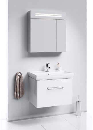 Зеркальный шкаф Aqwella Нео 70 Neo.04.07 с подсветкой Белый 