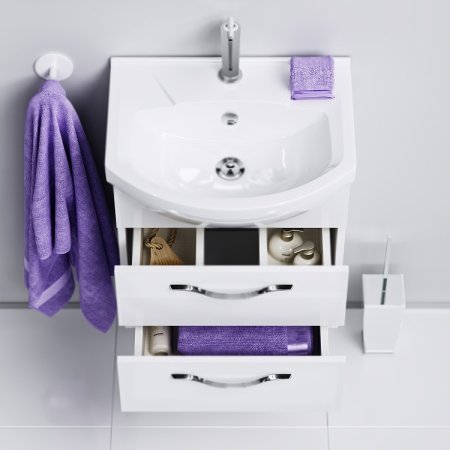 Тумба под раковину Aqwella Аллегро 65 Agr.01.06/3 Белая 