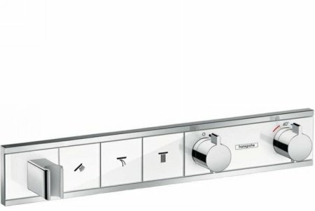 Смеситель для душа Hansgrohe RainSelect 15356400 c термостатом Белый Хром 