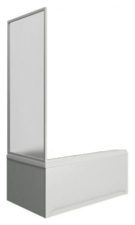 Шторка на ванну Bas Ахин, Ямайка, Индика (боковая, стекло) 