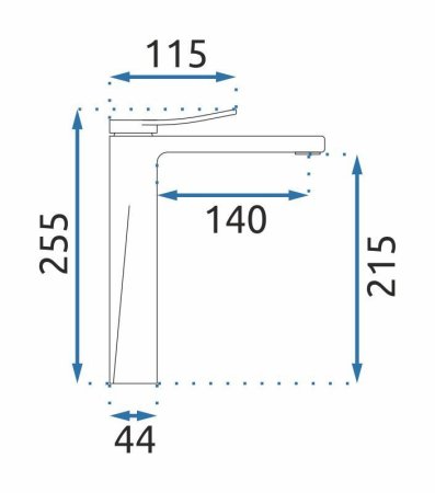 Смеситель для раковины без донного клапана Rea Soul REA-B9952 
