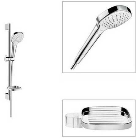 Душевой гарнитур Hansgrohe Croma Select E 26586400 Хром Белый 