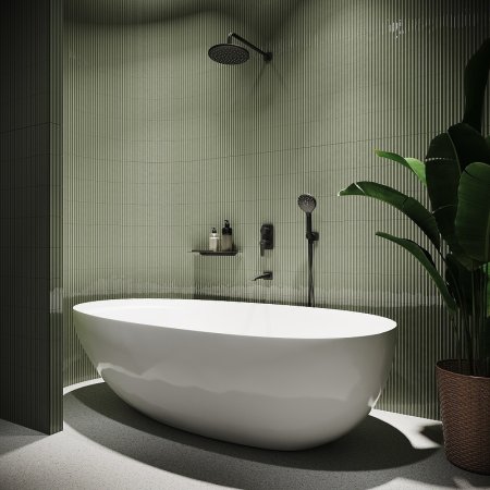 Душевая система Iddis Ray RAYBL03i68 Черная матовая 