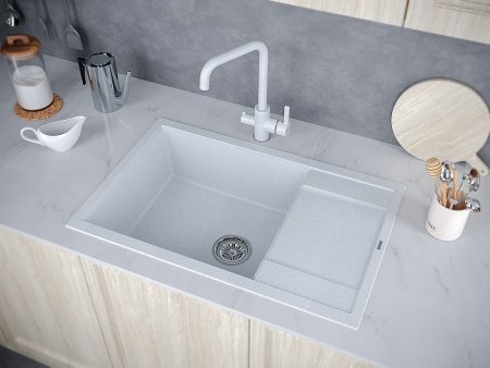 Мойка кухонная Paulmark PM317850-GR серая 