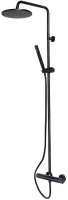 Душевая система Bossini Cosmo L10095.073 Черная матовая
