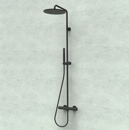 Душевая система Bossini Cosmo L10095.073 Черная матовая 