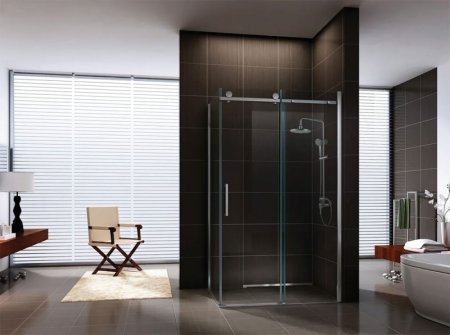 Душевой уголок Berges Gelios 120х80 061001 профиль Хром стекло прозрачное 