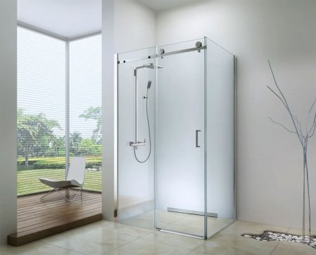 Душевой уголок Berges Gelios 120х80 061001 профиль Хром стекло прозрачное 