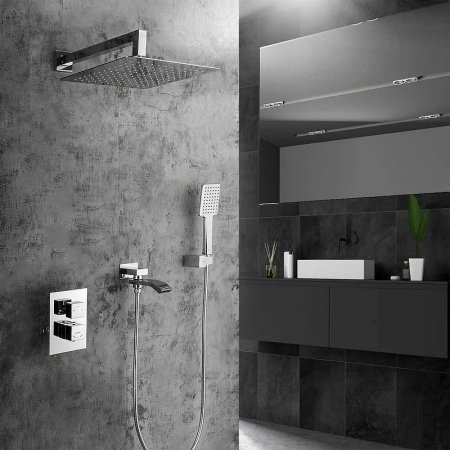 Душевая система Gappo G7107-40 с термостатом Хром 