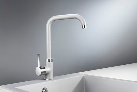 Смеситель Granula GR-0041 для кухонной мойки, алюминиум 