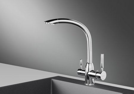 Смеситель Granula GR-2167 хром для кухонной мойки 