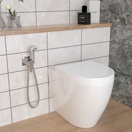 Гигиенический душ со смесителем Paini Prato 53CR442QLM Хром 