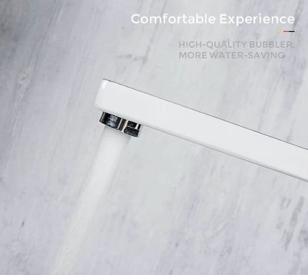 Смеситель для раковины Gappo G17-8 G1017-2 Белый Хром 