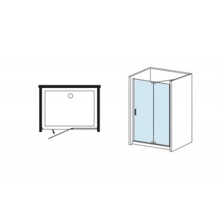 Душевая дверь в нишу Gappo G301.1.10R 