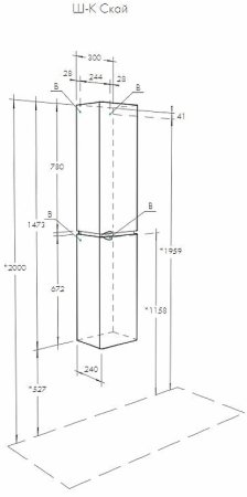 Шкаф пенал Aquaton Скай 30 1A238603SY01L подвесной Белый 