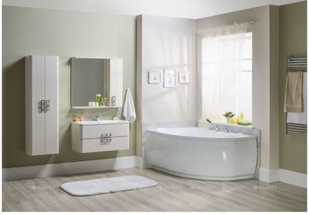 Шкаф-пенал для ванной Aquanet Паллада 50 слоновая кость 