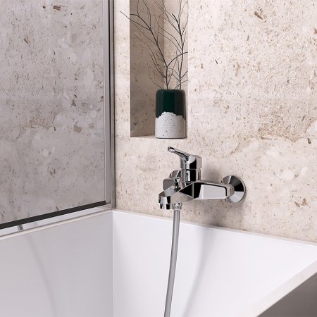 Смеситель для ванны Paini Bios 05CR111LMKM Хром 