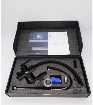 Cмеситель для кухни под фильтр GANZER REIN GZ16031C BLACK 