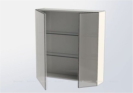 Зеркало-шкаф Aquanet Йорк 85 белый 