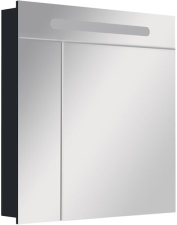 Зеркальный шкаф Roca Victoria Nord Black Edition 80 ZRU9000100 с подсветкой Черный 