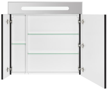 Зеркальный шкаф Roca Victoria Nord Black Edition 80 ZRU9000100 с подсветкой Черный 