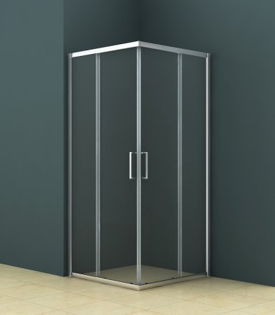 Душевой уголок Azario Seattle AZ-131 S A 90*90*195 профиль Хром стекло прозрачное 