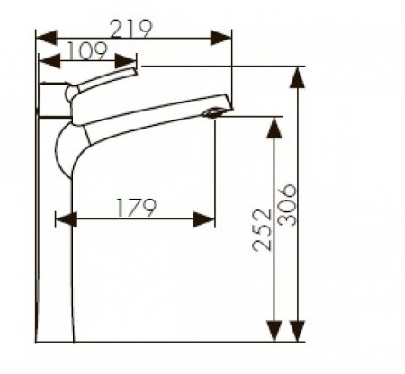 Смеситель для раковины Kaiser Stick 49133 Хром 