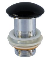 Донный клапан для раковины CeramaLux RD018 без перелива, черный