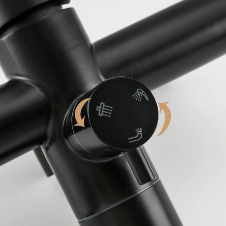 Душевая система Frap H801 F24801-6 Черная матовая 