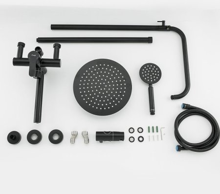 Душевая система Frap H801 F24801-6 Черная матовая 