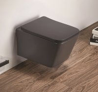 Унитаз подвесной CeramaLux 5170MDH темно-серый матовый