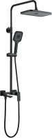 Душевая система Shevanik S9636H, черный