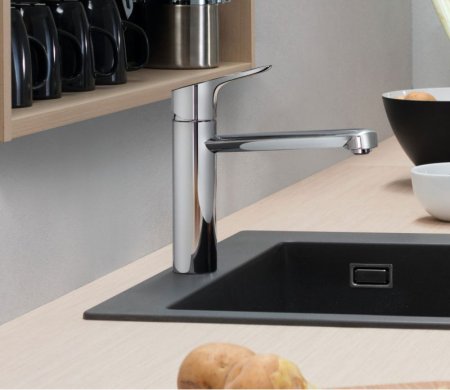 Смеситель Hansgrohe Focus M43 71816000 для кухонной мойки, хром 