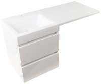 Тумба под раковину Style Line Даллас 115 СС-00000651 подвесная Белый глянец Тумба под раковину Style Line Даллас 115 СС-00000651 подвесная Белый глянец