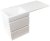 Тумба под раковину Style Line Даллас 115 СС-00000651 подвесная Белый глянец 