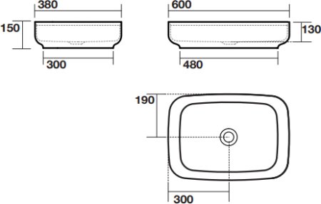 Раковина Kerasan Tribeca 514101 60 см 