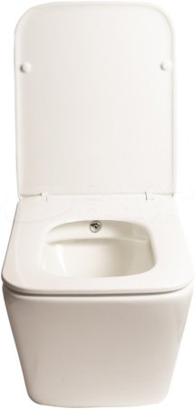 Унитаз подвесной SantiLine SL-5004SM-BD безободковый, с микролифтом 