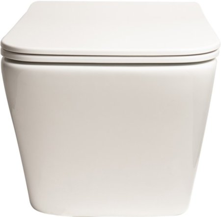 Унитаз подвесной SantiLine SL-5004SM-BD безободковый, с микролифтом 