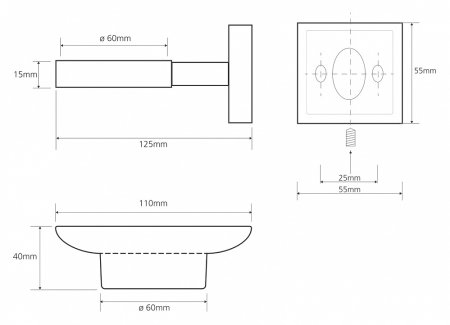 Мыльница Bemeta Beta 132108042 
