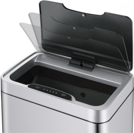 Ведро для мусора WeltWasser Vegas MT 12L 10000003973 сенсорное Матовая сталь 