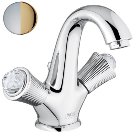 Смеситель для раковины Fiore VENERE SKY (SWAROVSKI®) 13CO0623, хром/золото 