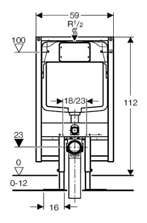 Система инсталляции для унитазов Geberit Duofix UP700 111.726.00.1 