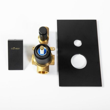 Смеситель Cezares Unika VDIM-NOP С ВНУТРЕННЕЙ ЧАСТЬЮ, для душа, черный 