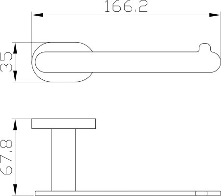 Держатель для туалетной бумаги без крышки WONZON & WOGHAND, Хром (WW-8416) 