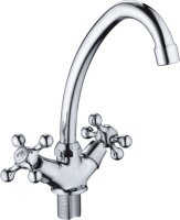 Смеситель двуручковый для кухни HAIBA HB4908 хром