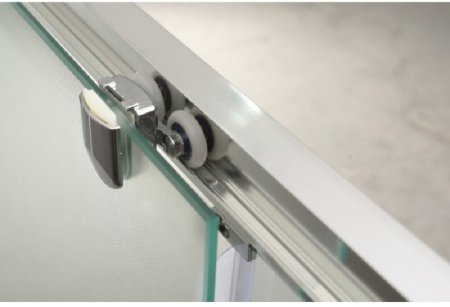 Душевая дверь BelBagno Unique 180х190 профиль Хром стекло рифленое 